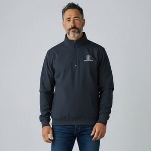 FootJoy Performance 1/4 Zip Golf Pullover Sweater Blue Nylon Jacket Men's Sz XL